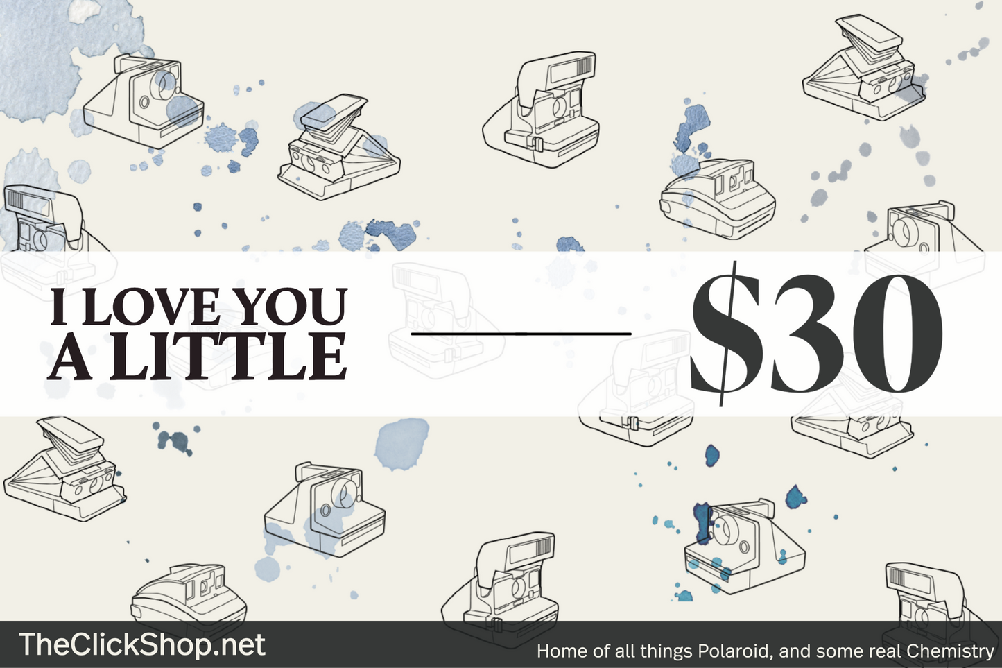 The Click Shop Gift Card — I Love You A Little — lifestyle