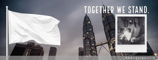 Together we stand. #benderaputih
