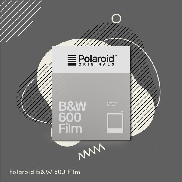 Polaroid Originals 600 B&W Film (White Frame)