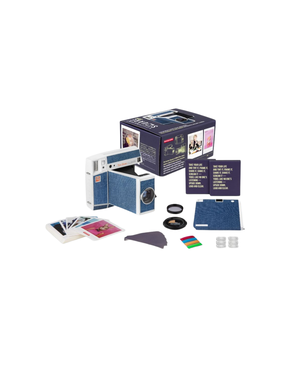 Lomo’Instant Square Glass Camera & Accessories The Blues Edition