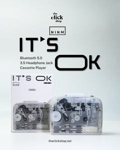 IT'S OK TOO Bluetooth 5.0 Stereo Casette Player - White