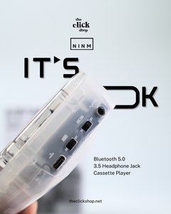 IT'S OK TOO Bluetooth 5.0 Stereo Casette Player - White