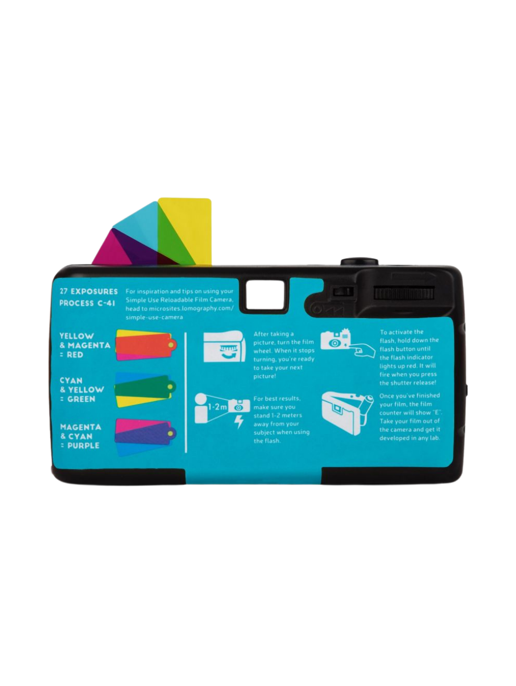 Lomography Simple Use Reuseable Film Camera - 400/27 Turquoise