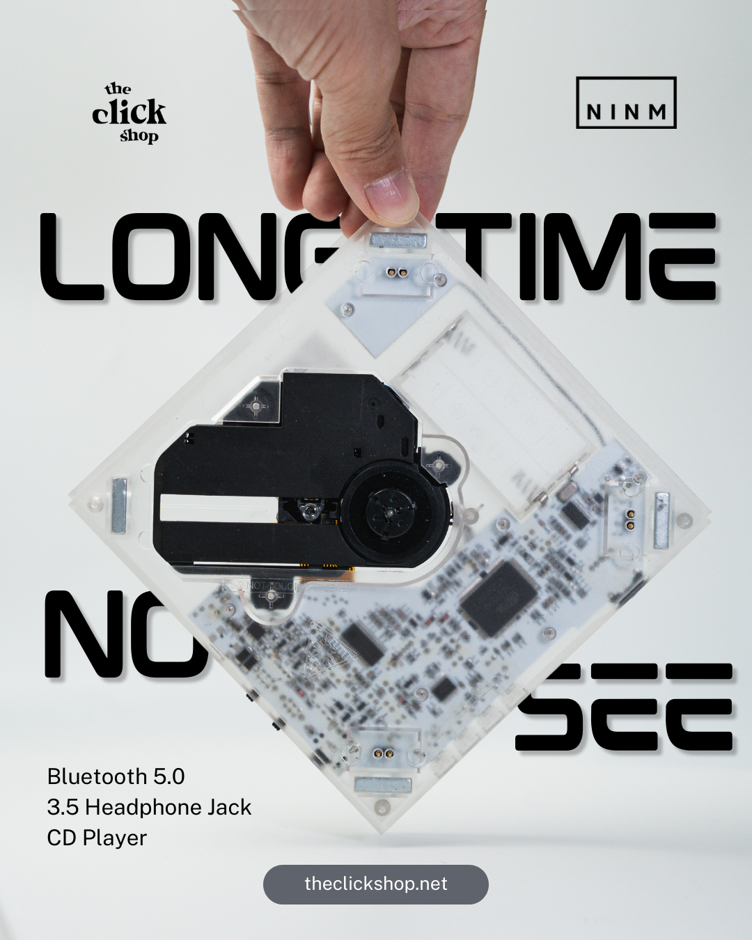 Long Time No See CD Player Clear — top view