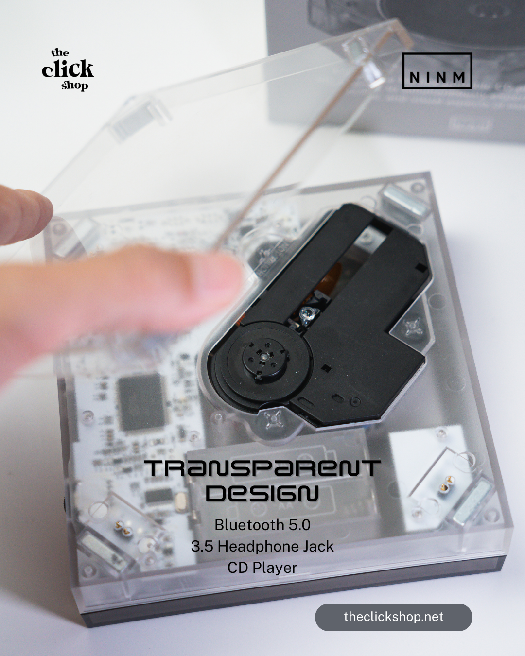 Long Time No See CD Player Clear — lifestyle