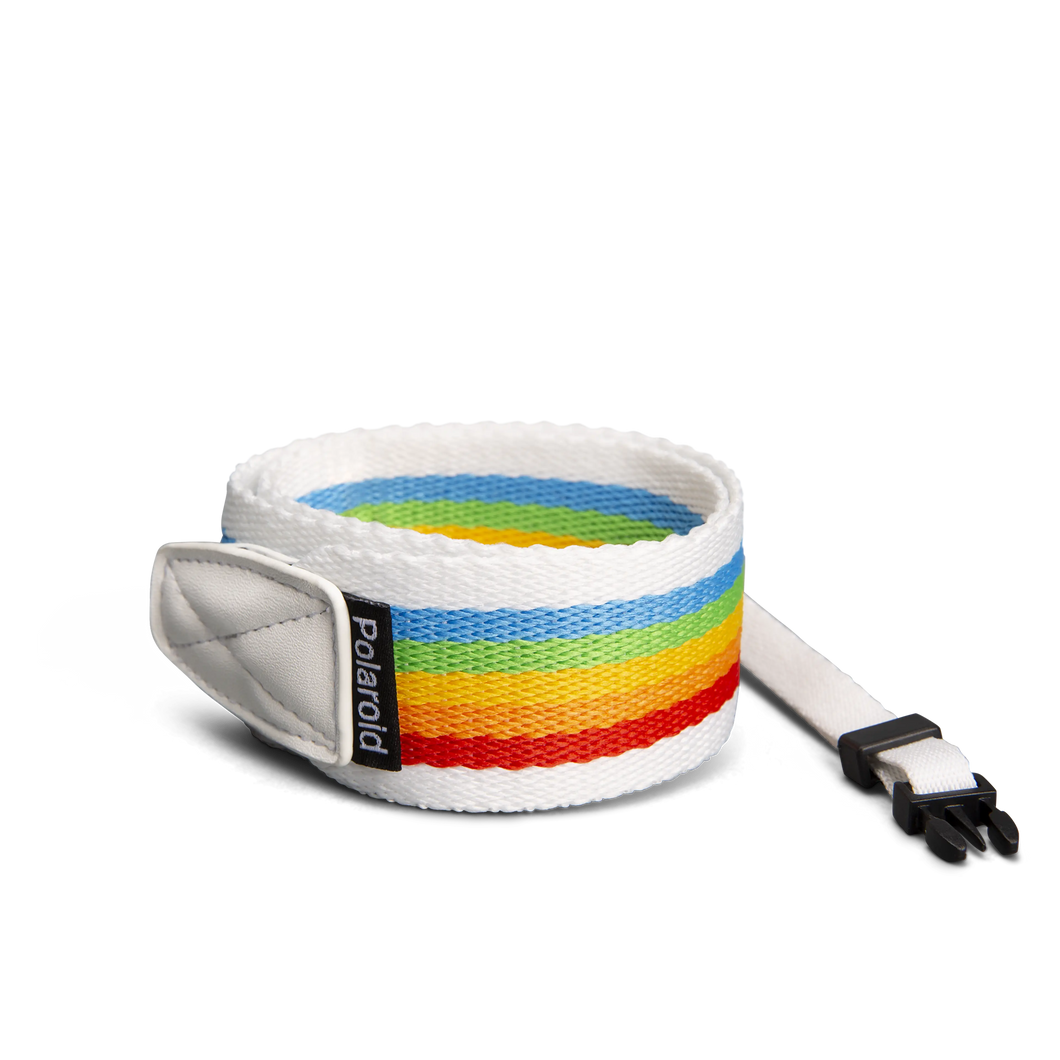 Polaroid Camera Strap Flat (Rainbow White)