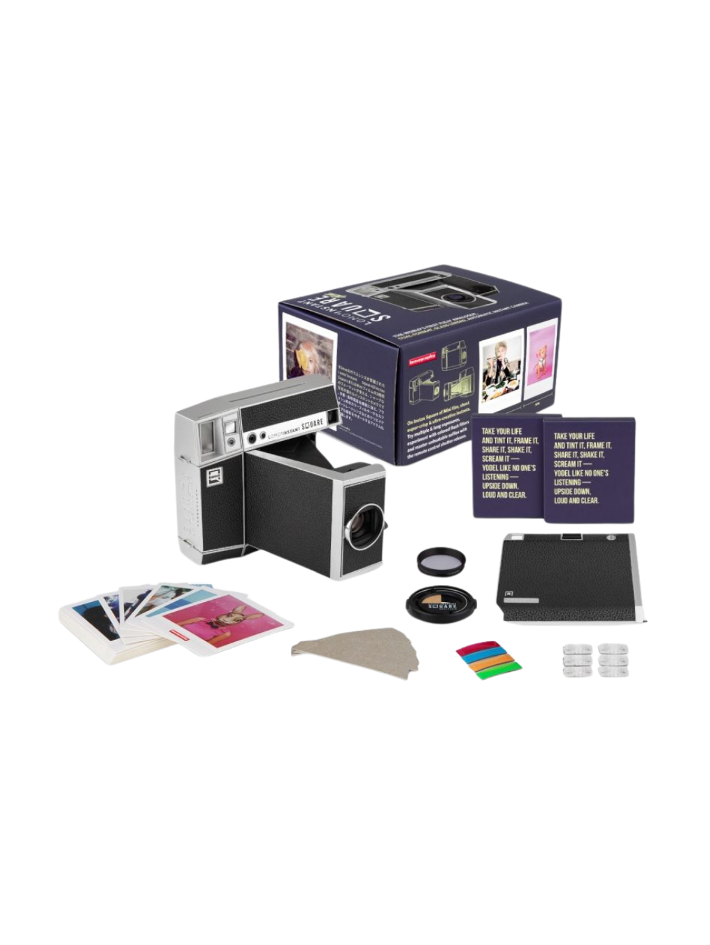 Lomo’Instant Square Glass Camera & Accessories New Black Edition