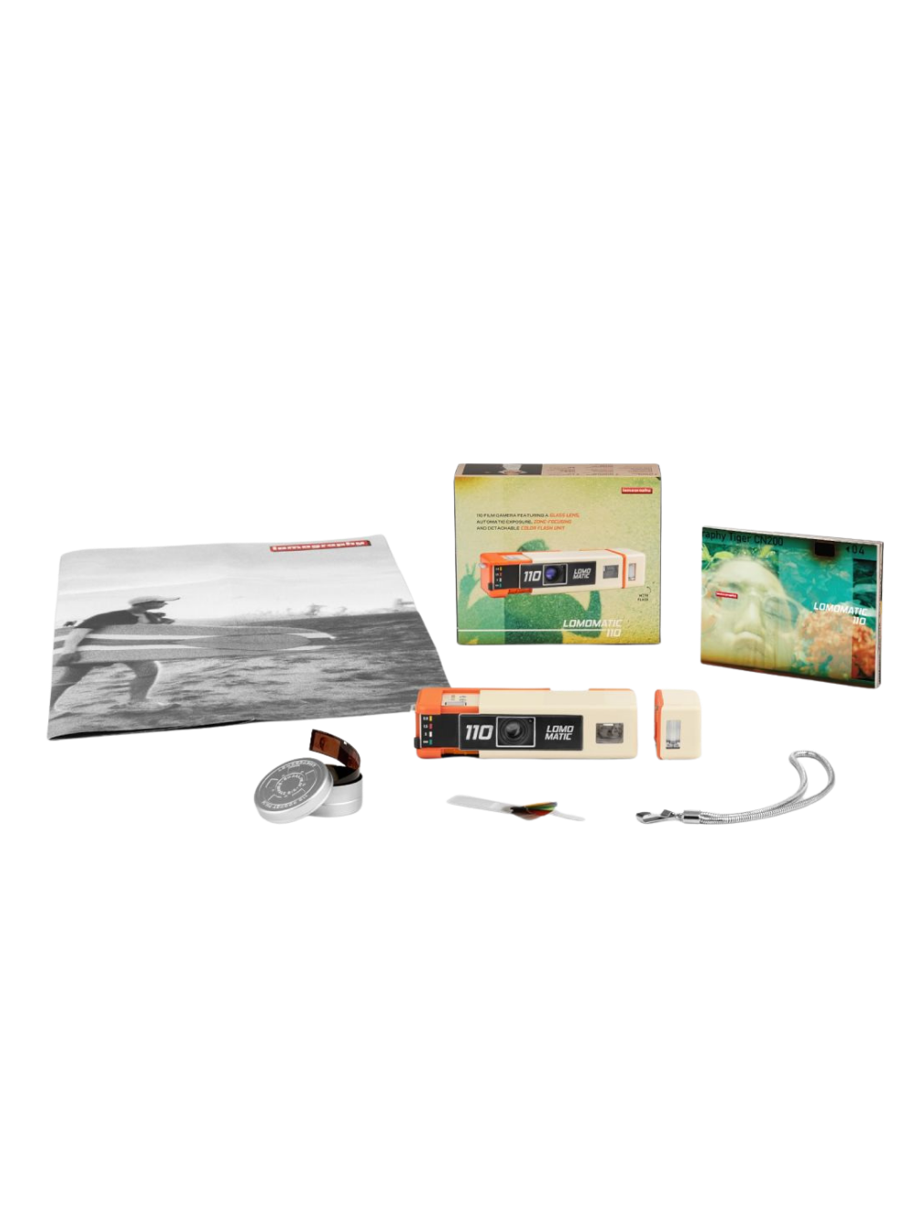 Lomomatic 110 (Camera & Flash) - Golden Gate Edition