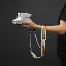 Load image into Gallery viewer, Polaroid Camera Strap Flat (Rainbow White)