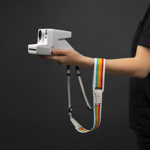 Polaroid Camera Strap Flat (Rainbow White)