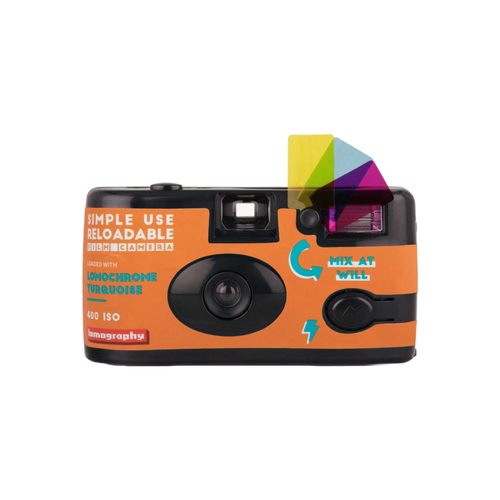 Lomography Simple Use Reuseable Film Camera - 400/27 Turquoise