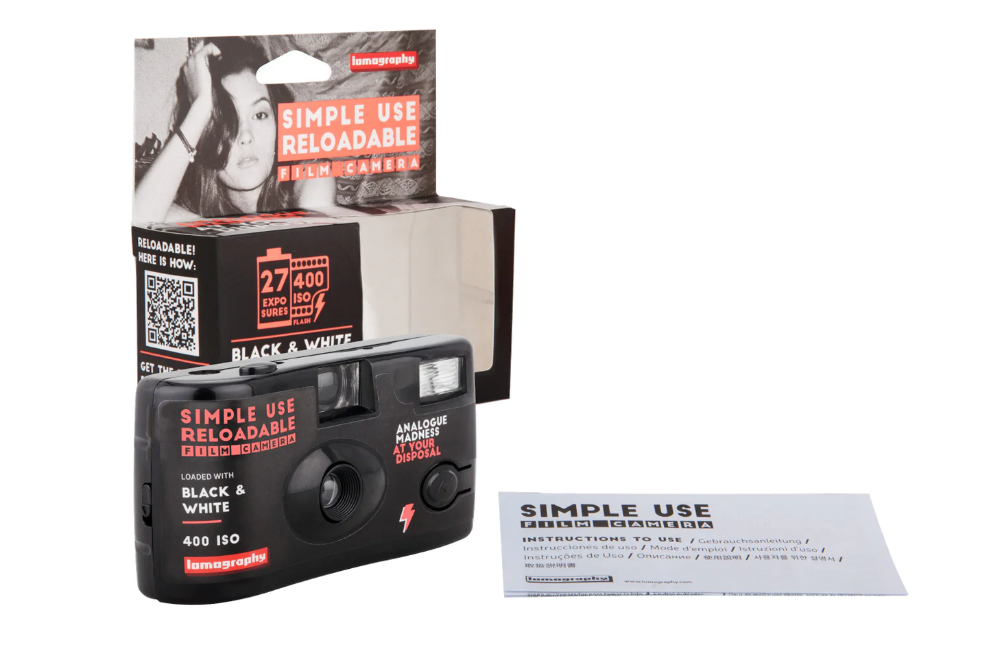Lomography Simple Use B&W 400 — packaging