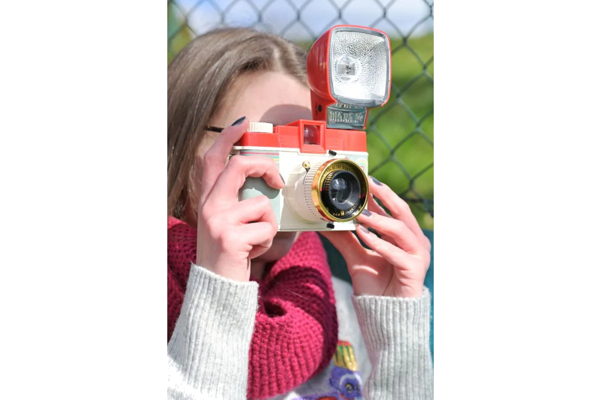 Diana F+ 10th Anniversary handheld, transparent background
