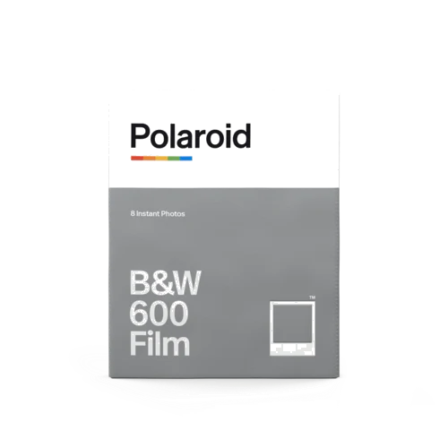 Polaroid 600 B&W Film — clean product shot