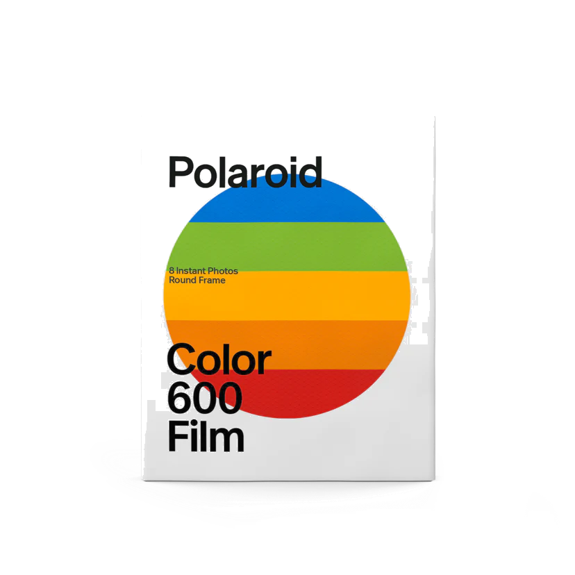 Polaroid 600 Color Film — Round Frame Edition — clean product shot