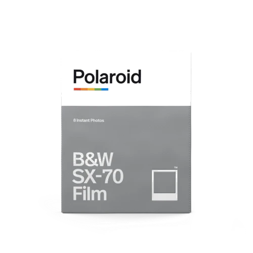 Polaroid SX-70 B&W Film — clean product shot