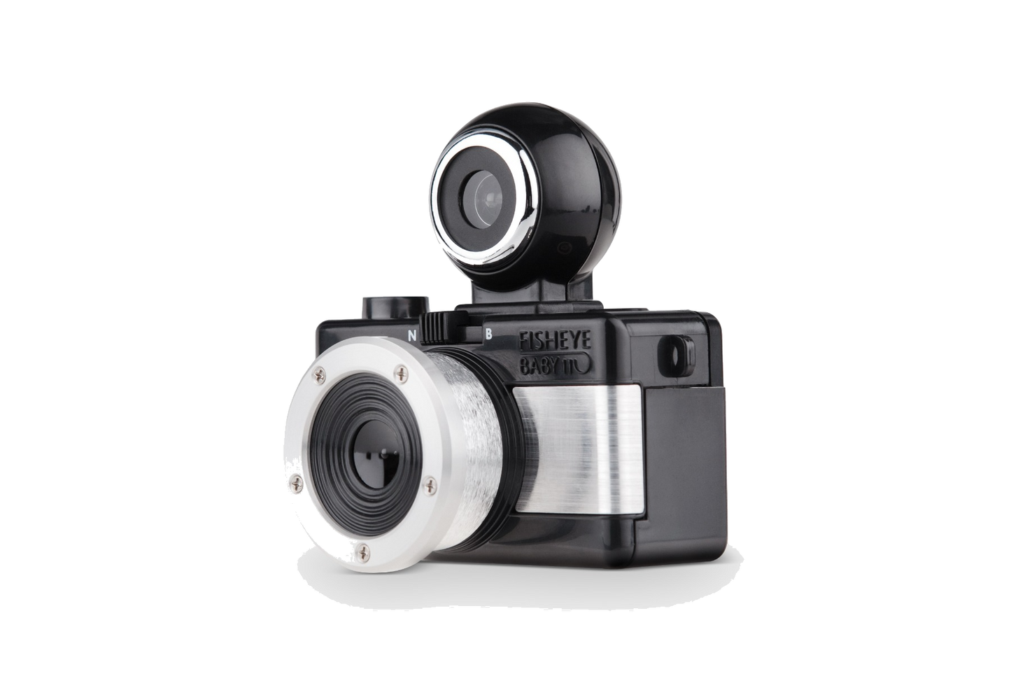Lomography Fisheye Baby 110 Metal Black — front view