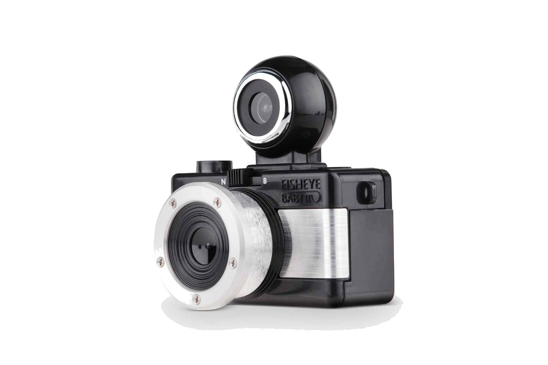 Lomography Fisheye Baby 110 Metal Black — front view