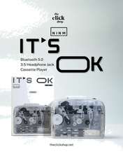 Load image into Gallery viewer, IT'S OK TOO Bluetooth 5.0 Stereo Cassette Player - White