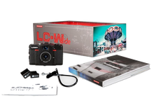 Load image into Gallery viewer, Lomo LC-Wide 35mm Film Camera — contents and accessories