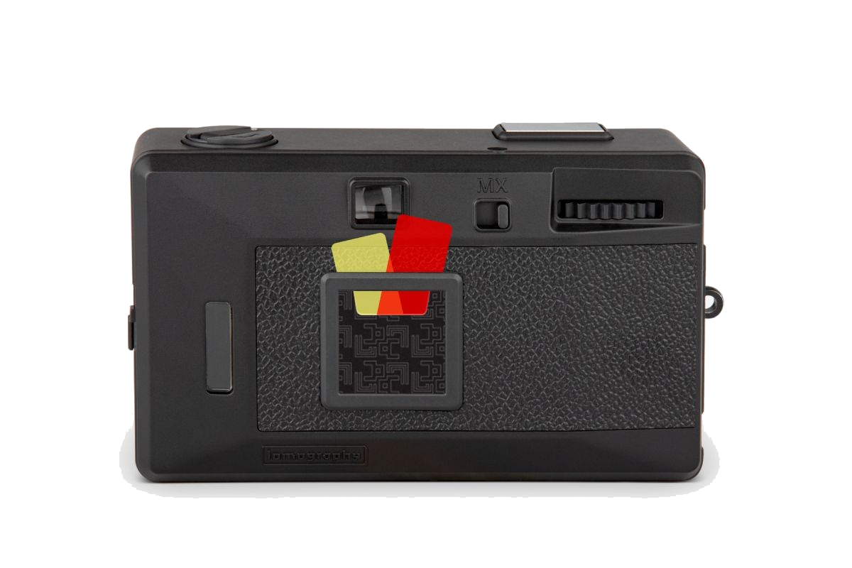 LomoApparat — back with film envelope, transparent background