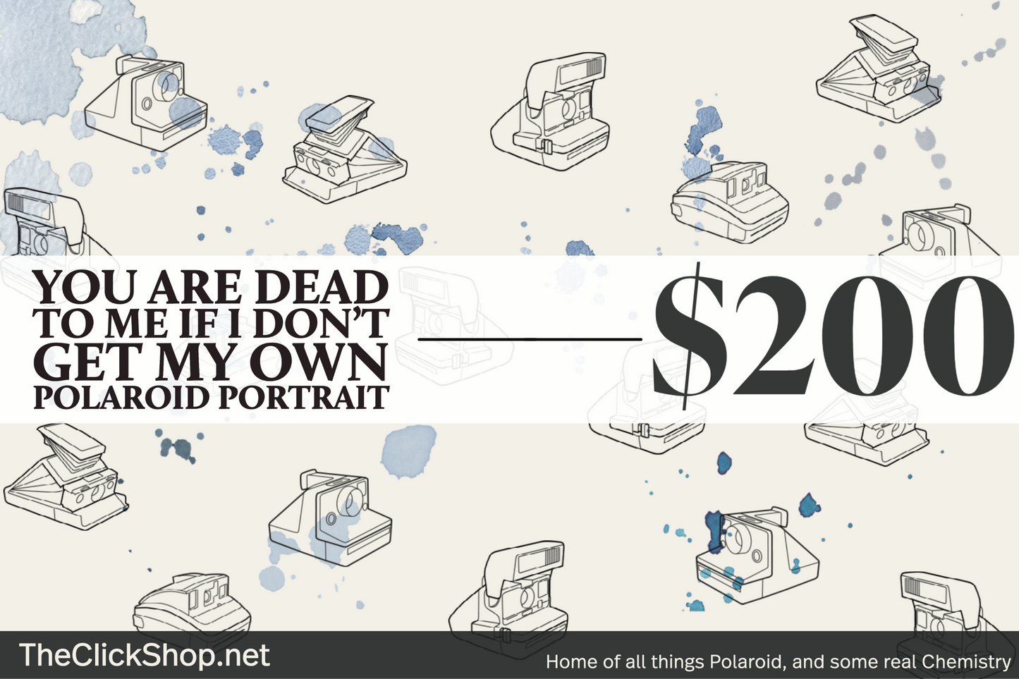 The Click Shop Gift Card — You Are Dead To Me If — detail