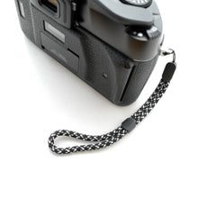 Load image into Gallery viewer, Paracord Camera Wrist Strap (Black&amp;White)