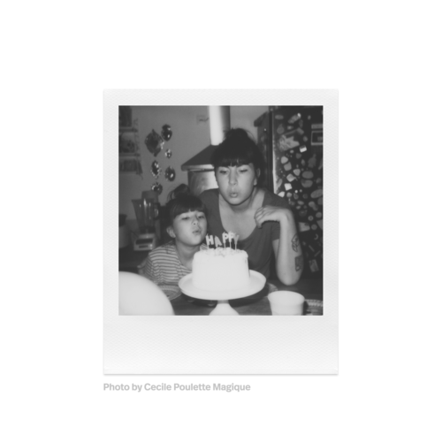 Polaroid 600 B&W Film — instant photo sample