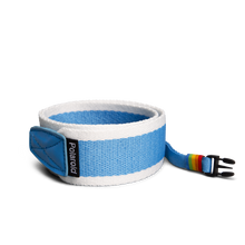 Load image into Gallery viewer, Polaroid Camera Strap Flat - Blue Stripe