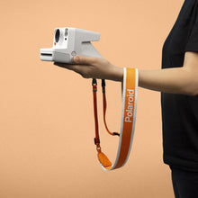 Load image into Gallery viewer, Polaroid Camera Strap Flat - Orange Stripe